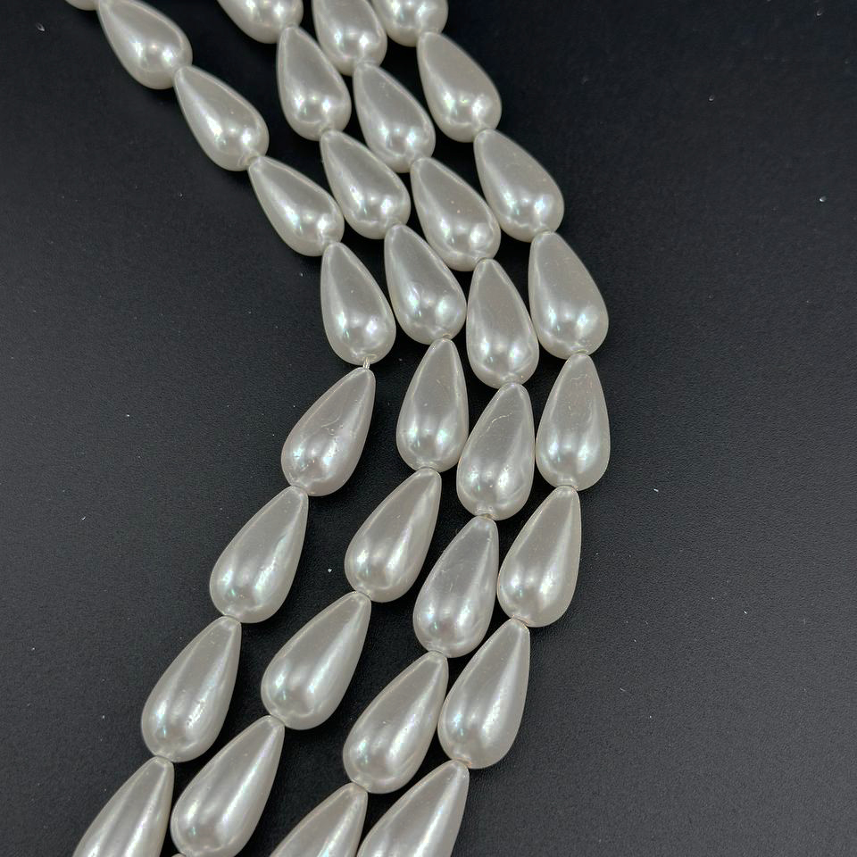 Майорка цвет белый размер 10*18мм